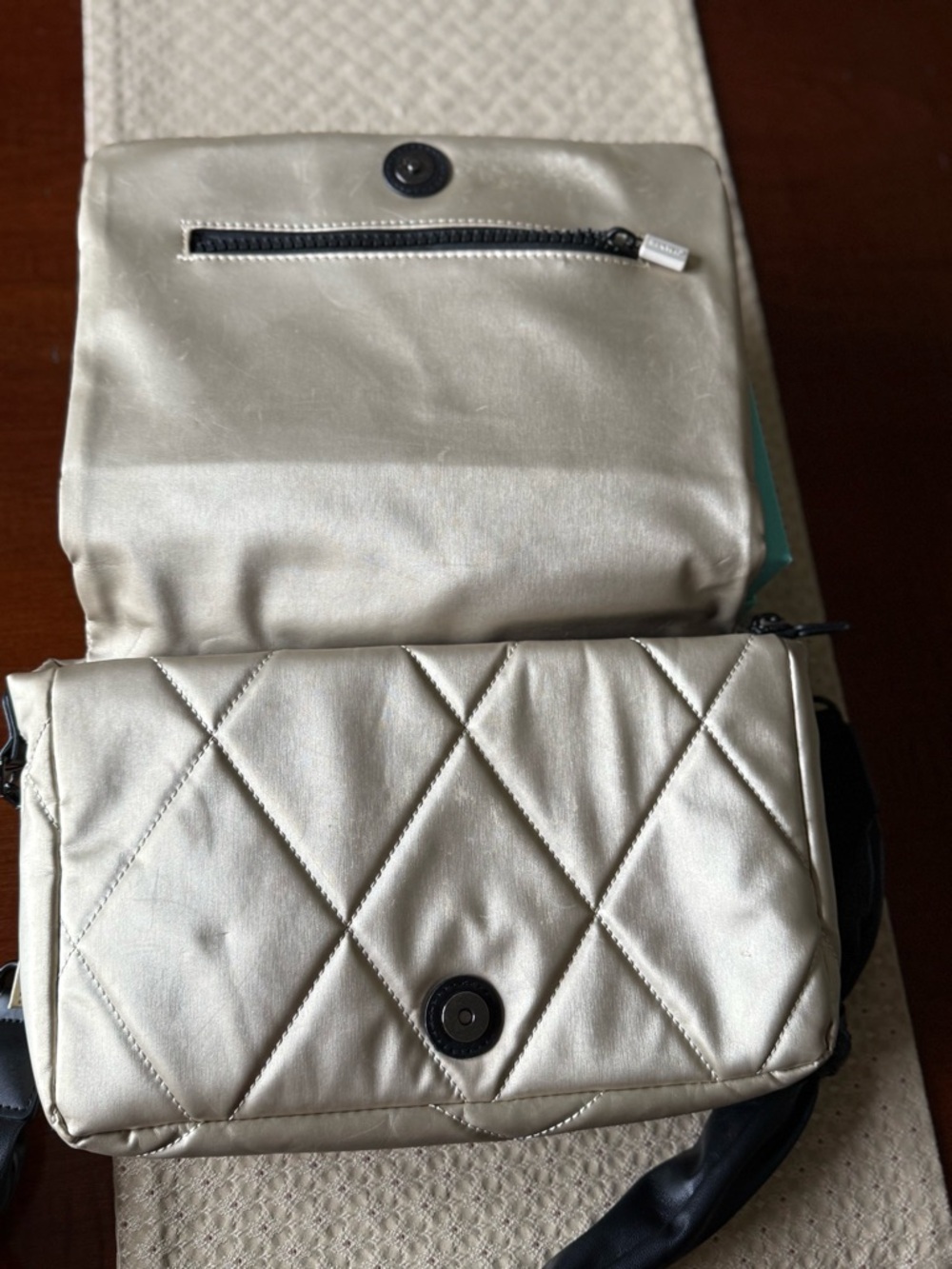 IHKWIP x Shawn Killinger knotted shoulder bag  Champagne - Picture 8 of 9